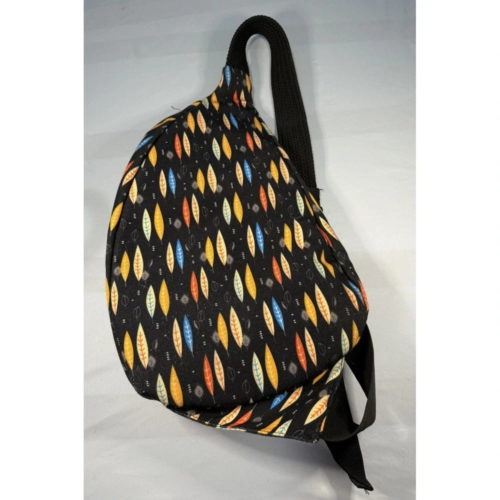 Ambry Rope Sling Bag Natural Cotton Canvas Adjustable Strap Compact Backpack